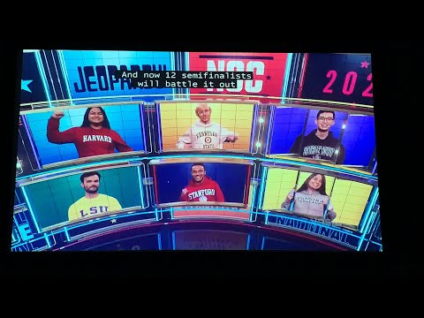 Jeopardy National College Championship 2022, intro - Semifinal #1 (2/17/22)