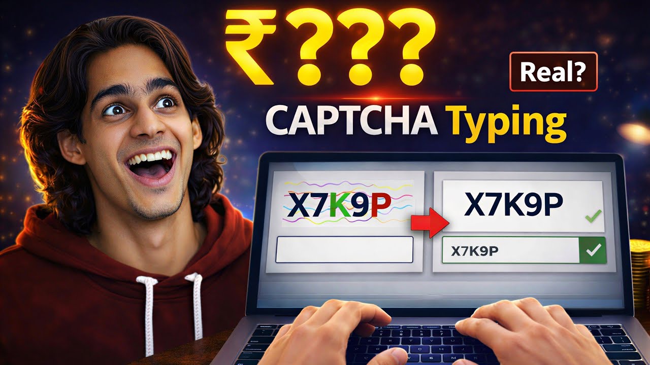 I Tried Captcha Typing Jobs for 7 Days — Real Earnings 😳