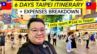 TAIPEI TAIWAN 🇹🇼 6 days Itinerary and Expenses | JM Banquicio