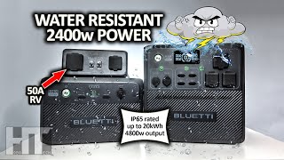 BLUETTI AC240 2400w IP65 Water Resistant Modular Solar Generator Battery Power Station