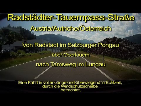 Radstädter Tauernpass / Austria/Österreich/Salzburg_Durch die Windschutzscheibe betrachtet_Komplett