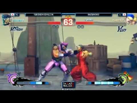 SSFIV:AE v2012 - Kim1234 (M.Bison) vs. Kazunoko (Yun) - SEAM 2013
