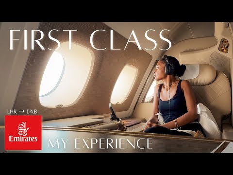 Fly with me FIRST CLASS to DUBAI | EMIRATES A380 | LAURYN JASMINE VLOG
