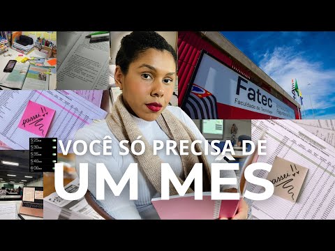 How to pass FATEC in one month (DEFINITIVE Guide for the FATEC 2026 Entrance Exam)