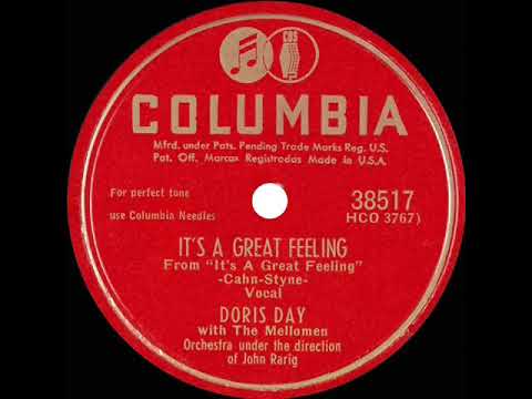 1949 OSCAR-NOMINATED SONG: It’s A Great Feeling - Doris Day