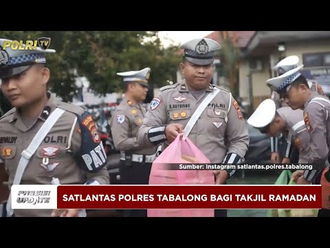 PRESISI UPDATE : SATLANTAS POLRES TABALONG BAGI TAKJIL PADA RAMADAN HARI PERTAMA 02/03/25 (18.00)