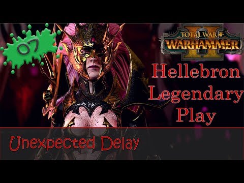 Warhammer 2 Hellebron E07 Dark Elves Legendary Campaign - Unexpected Delay