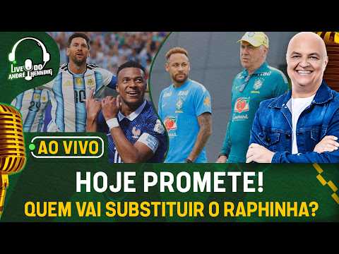 AO VIVO: MESSI E MBAPPÉ EM CAMPO; QUEM VAI SUBSTITUIR RAPHINHA?; NEYMAR TREINA!; ESPANHA VENCE E +