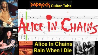 Rain When I Die - Alice In Chains - Guitar + Bass TABS Lesson