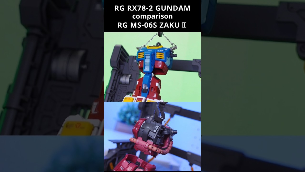 RG GUNDAM vs ZAKU Crane Build🏗️ガンダム・ザク クレーン組立て比較｜RX78-2 MS-06S
