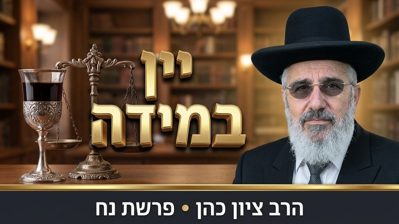 נח - יין ואלכוהול - הכל עניין של מינון - הרב ציון כהן רבה של אור-יהודה