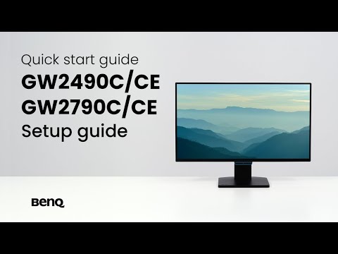 BenQ GW2490C/CE + GW2790C/CE monitor: Unboxing & quick start guide