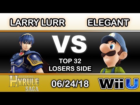 Hyrule Saga - MSF | Larry Lurr (Fox, Marth) Vs. uS | Elegant (Luigi) Top 32 Losers - Smash 4