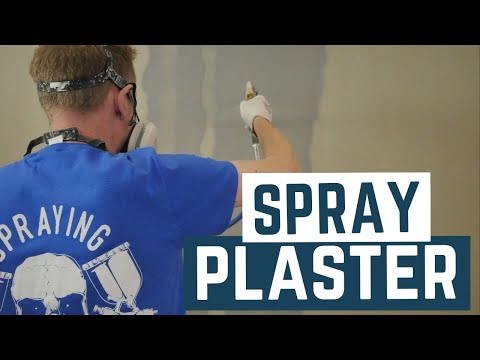 Spray Plaster over wood chip - PaintTech Academy
