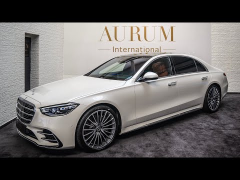 [2021] Mercedes Benz S400d designo diamantweiss / sienabraun Walkaround by AURUM International [4K]