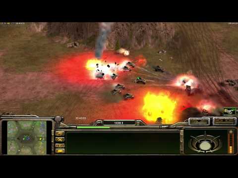 C&C Generals Zour Hour Defcon 6 2v2v2 RND pro [to easy]