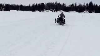 Arctic Cat Z1 Turbo 100m dash