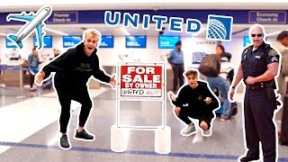 I PUT UNITED AIRLINES UP FOR SALE **PRANK** (COP CHASE)