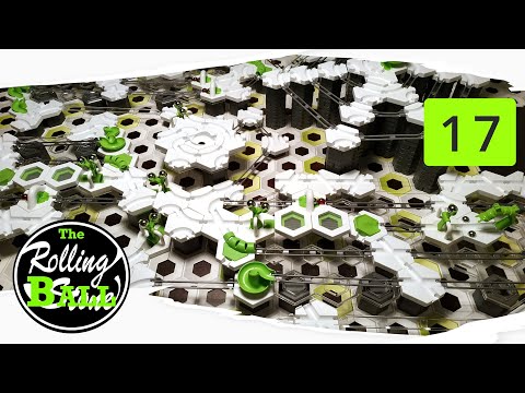 Gravitrax Idea #17: CANNON SHOTS (Magnetic Gauss Cannons shooting Marbles in Ellipses - 17/24)