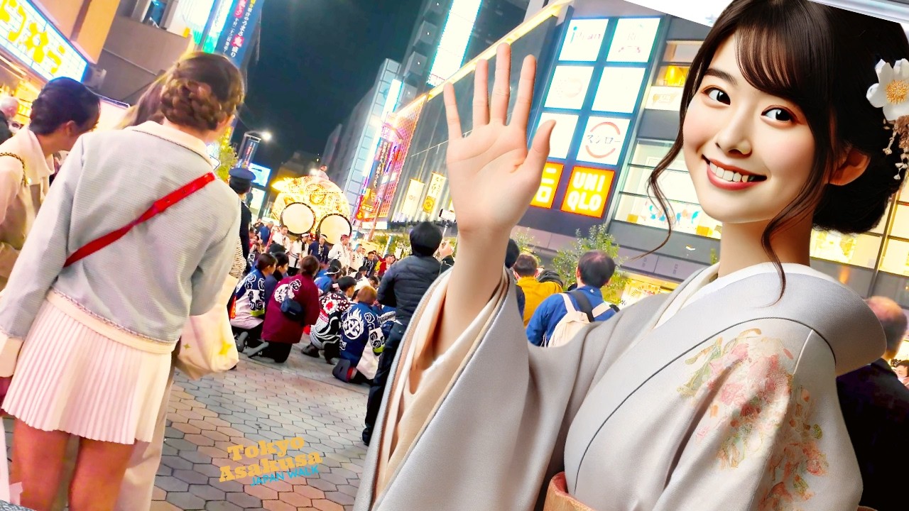 Tokyo Asakusa 🐶Welcome💖4K Non-stop 1 hour