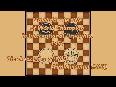 6. Wim Huisman (NLD)- Piet Roozenburg (NLD). WK-match 1954.