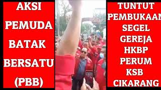 Download lagu Aksi Pemuda Batak Bersatu Tuntut Pembukaan S3g3l Gereja HKBP Cikarang mp3