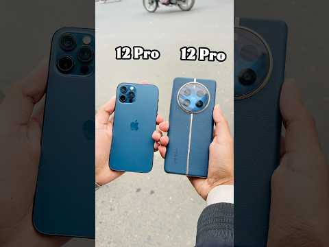 iPhone 12 Pro Vs Realme 12 Pro || Camera Zoom Test! Whos win? #shorts