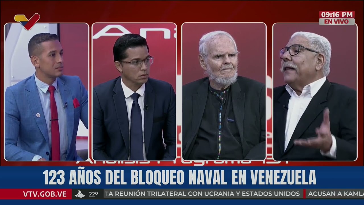 Luis Britto García y Ángel Tortolero sobre 123 años del bloqueo naval a Venezuela