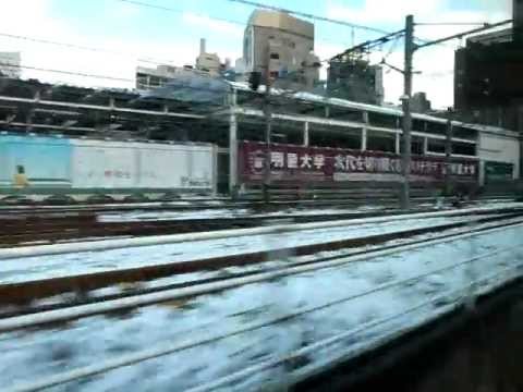 Chuo Line (F) The Day After a Snowstorm - (120124)