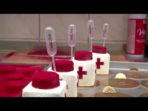 布拉格咖啡館提供疫苗蛋糕 (Vaccine cakes served up in Prague café)