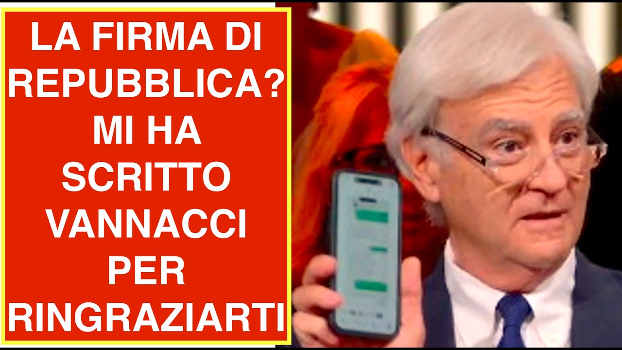LA FIRMA DI REPUBBLICA? "MI HA SCRITTO VANNACCI PER RINGRAZIARTI"