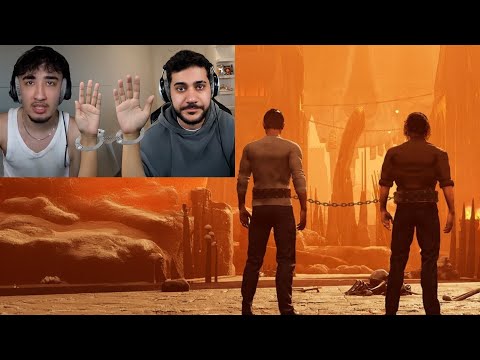 2 Kurden In Handschellen.. Hamed und Berkoli Spielen Chained Together