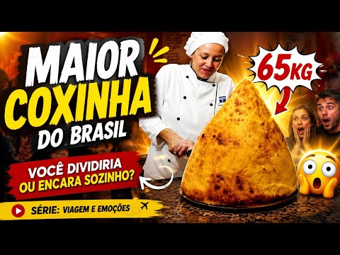 Série: Viagem e emoções "Encontramos a maior coxinha do Brasil em Goiás"😱