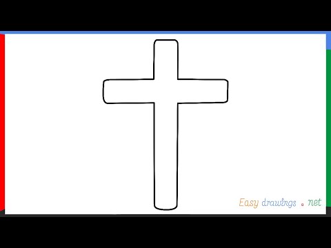 How to draw a cross step by step for beginners
