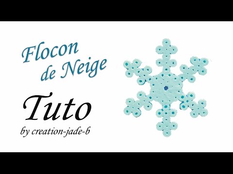 Tuto Perles à repasser (Hama) - Flocon de Neige !