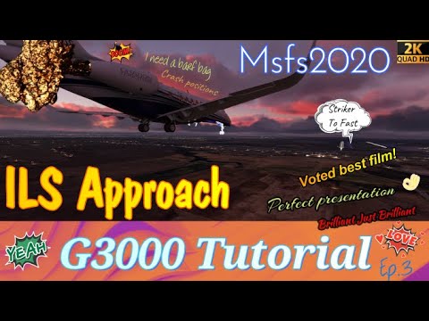Msfs2020 *G3000* ILS approach and landing- Cessna Longitude Fun tutorial *Sensational* Ep.3