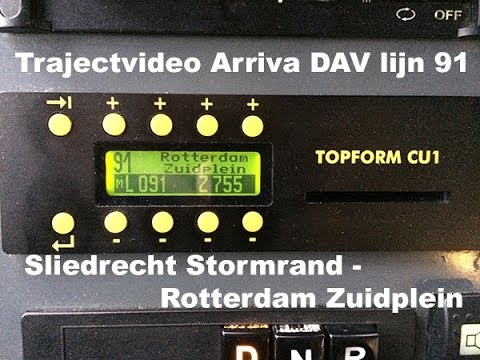 Arriva Lijn 91 Sliedrecht Stormrand - Rotterdam Zuidplein (2014)