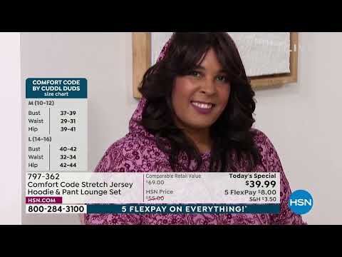 Comfort Code Stretch Jersey Hoodie and Pant Lounge Set