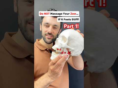 Part 1: Do NOT massage your jaw if it feels stiff, do this instead! #jaw #tmj #tmjtreatment