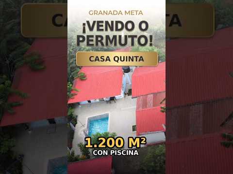 Granada meta, casa quinta de 1200 metros permuta o venta, ##fincallanos #granadameta #realestate