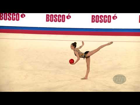 SAFRONOVA Alexandra (BEL) - 2019 Rhythmic Junior Worlds, Moscow (RUS) - Qualifications Ball