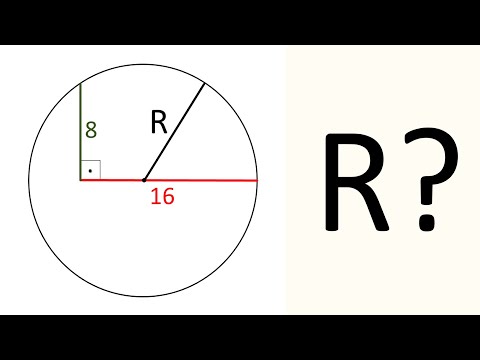 HALLA EL RADIO DE LA CIRCUNFERENCIA. Geometría Básica