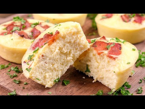 Keto Starbucks Egg Bites Recipe 🥓🧀 | Easy Low-Carb Breakfast Idea