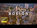 Boston Massachusetts USA In 4K ULTRA HD 60FPS Video By Drone