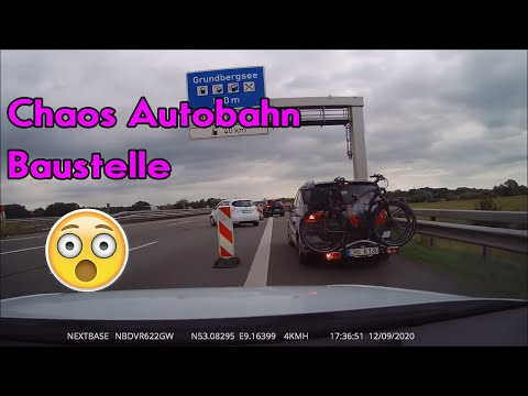Autobahnbaustelle A1 Posthausen Auffahrt Chaos auf der Autobahn