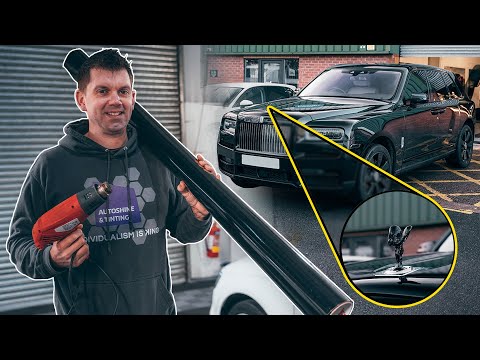 How to Tint and De-chrome a £350k Rolls Royce Cullinan | Plus Wrapping The Spirit of Ecstacy