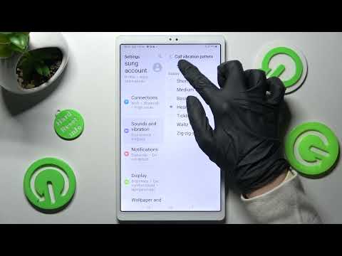 Samsung Galaxy TAB A7 Lite - How To Setup Vibration Settings | Enable & Disable Vibration Options