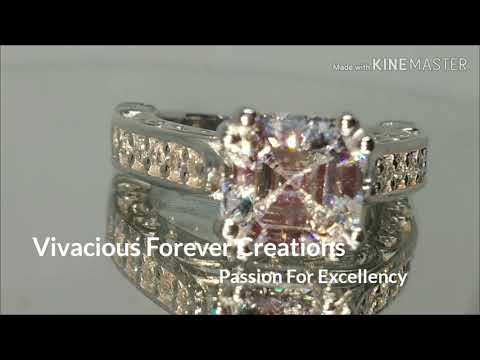 2.83 CTW Moissanite Engagement Ring 8.5mm Asscher Cut Forever Brilliant Moissanite Ring