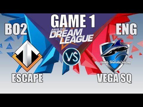 ESCAPE VS VEGA SQUADRON | DreamLeague Season 6, Group Stage BO2| ENG CAST | GAME 1