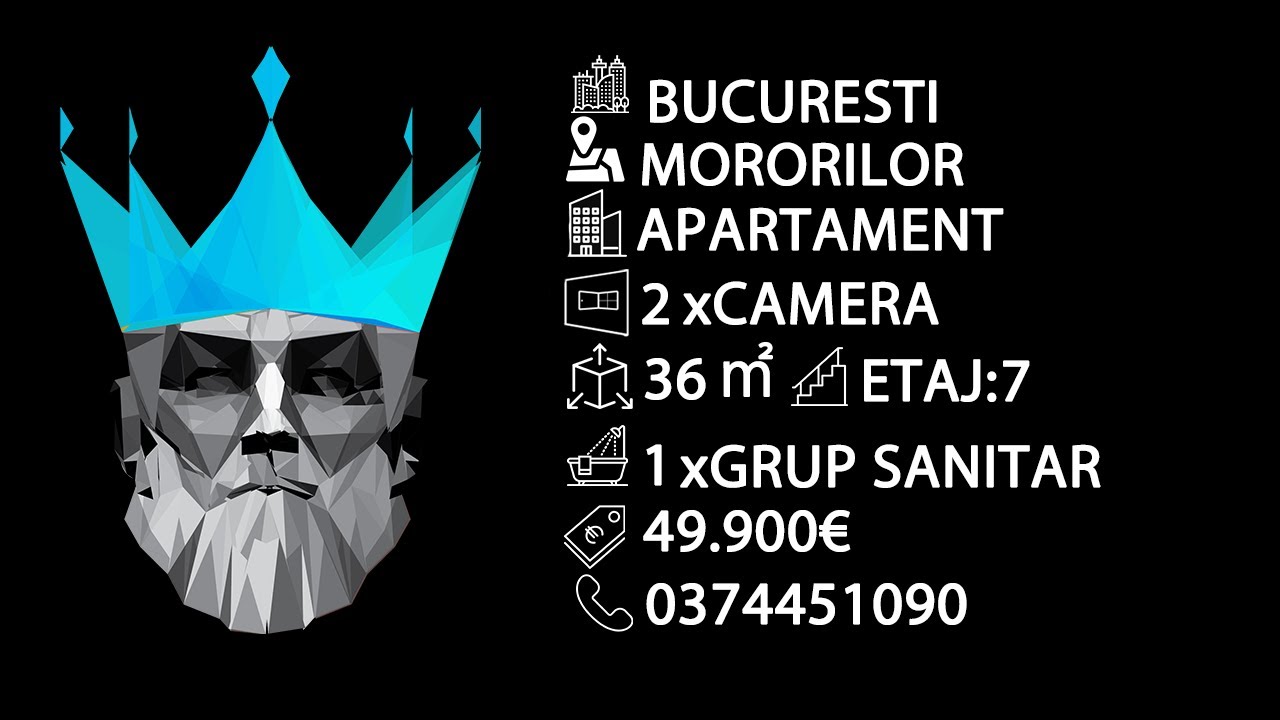 Tur video Garsoniera | Morarilor - Costin Georgian | Balcon | Bloc reabilitat termic 